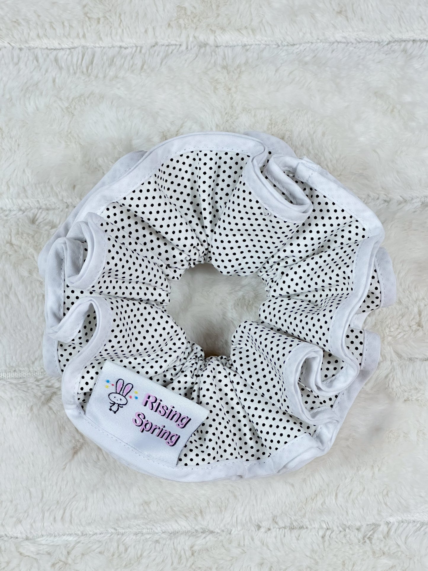 Puffy Polka Dot Scrunchy