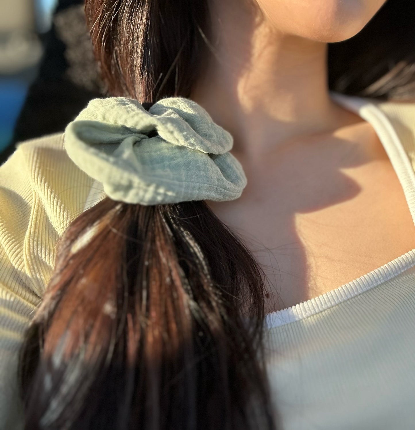 Green Tea Scrunchy