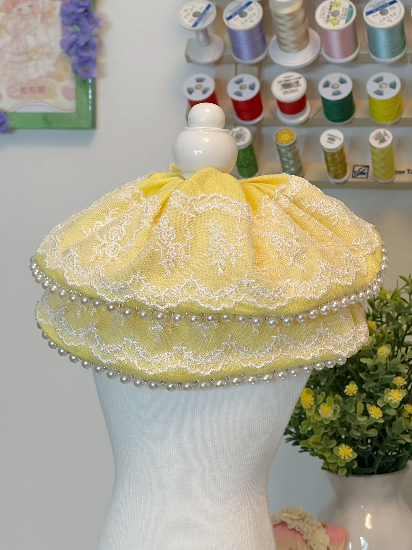 Sunny Pearl Scrunchy (Size Large)